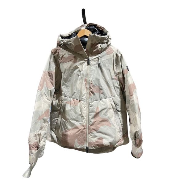New Free People x Holden Women's Ashley Down Puffer Ski Jacket  Camo sz Large - Picture 3 of 4